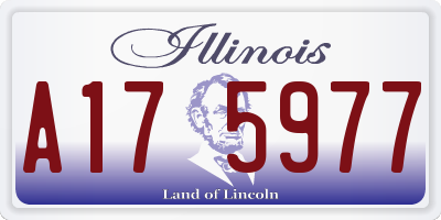 IL license plate A175977