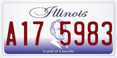 IL license plate A175983