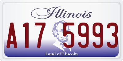 IL license plate A175993