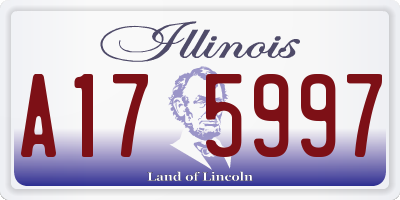 IL license plate A175997