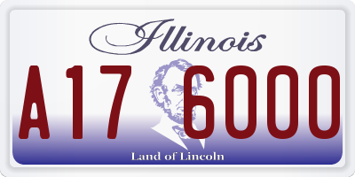IL license plate A176000