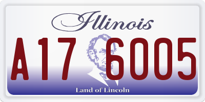 IL license plate A176005