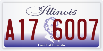 IL license plate A176007