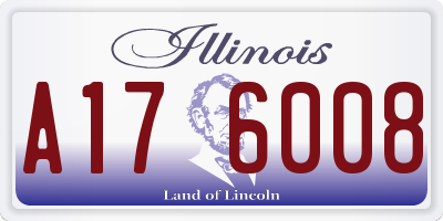 IL license plate A176008