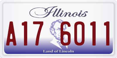 IL license plate A176011