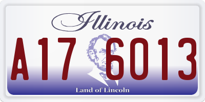 IL license plate A176013