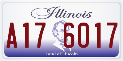 IL license plate A176017