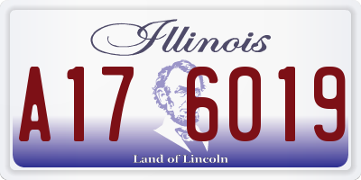 IL license plate A176019
