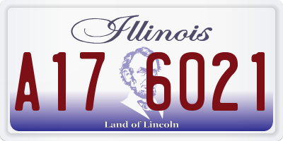 IL license plate A176021