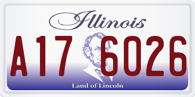 IL license plate A176026