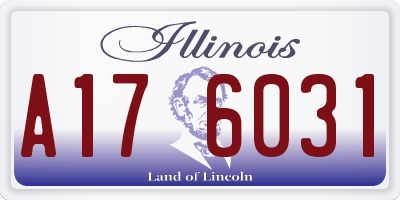 IL license plate A176031
