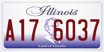 IL license plate A176037