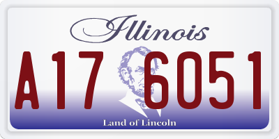 IL license plate A176051