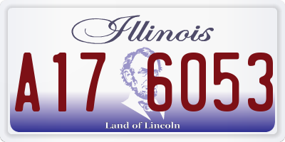 IL license plate A176053