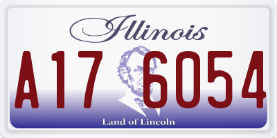 IL license plate A176054