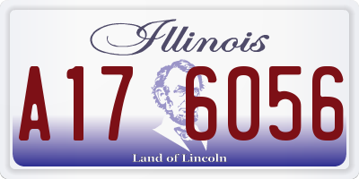 IL license plate A176056