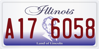 IL license plate A176058
