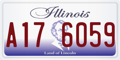 IL license plate A176059