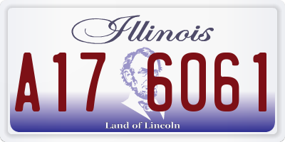 IL license plate A176061