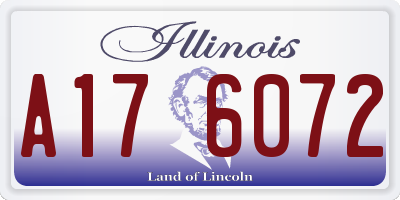 IL license plate A176072