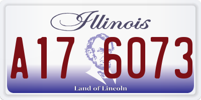 IL license plate A176073
