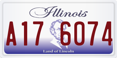 IL license plate A176074