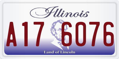 IL license plate A176076