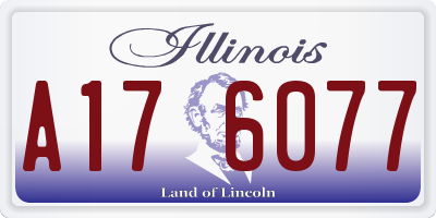 IL license plate A176077