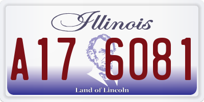 IL license plate A176081