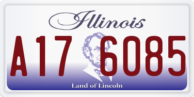 IL license plate A176085