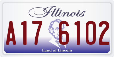 IL license plate A176102