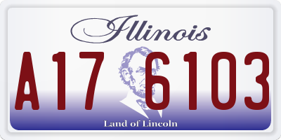 IL license plate A176103