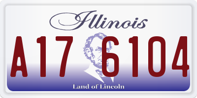 IL license plate A176104