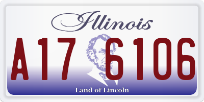 IL license plate A176106