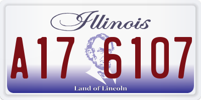 IL license plate A176107