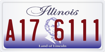 IL license plate A176111