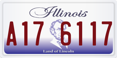 IL license plate A176117