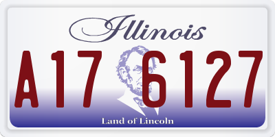IL license plate A176127
