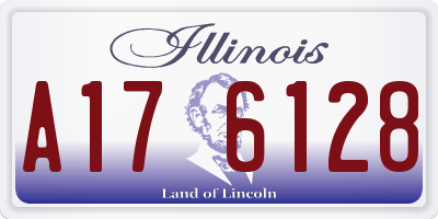 IL license plate A176128