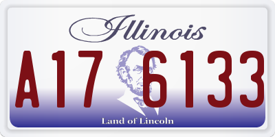 IL license plate A176133
