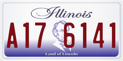 IL license plate A176141
