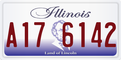IL license plate A176142