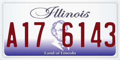 IL license plate A176143