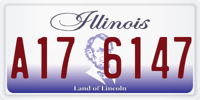 IL license plate A176147