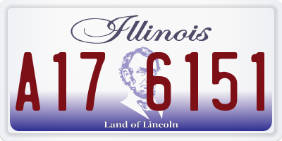 IL license plate A176151