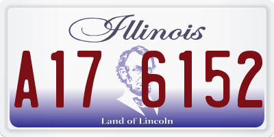 IL license plate A176152