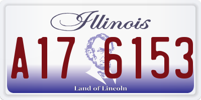 IL license plate A176153