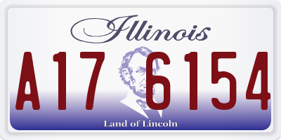 IL license plate A176154