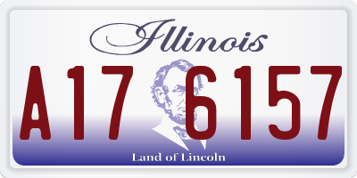 IL license plate A176157