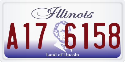 IL license plate A176158